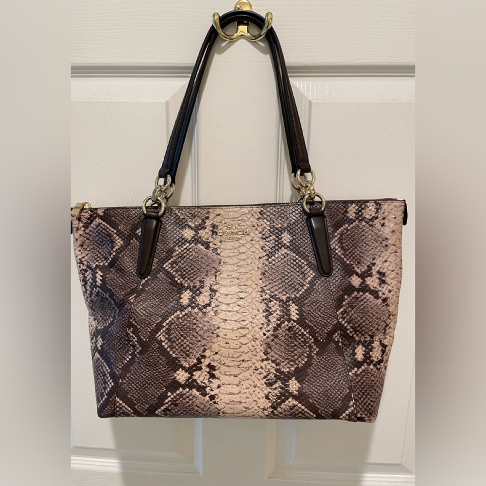 Coach Python Ava Tote Bag (EUC)